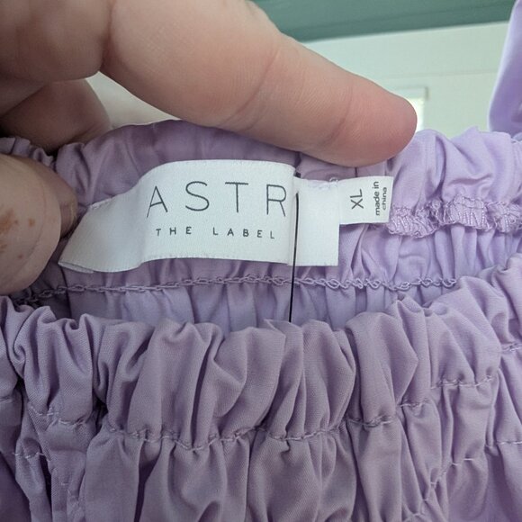 NWT ASTR Savina Lavendar Puff Sleeve Cropped Top - XL from Anthropologie - Picture 5 of 8